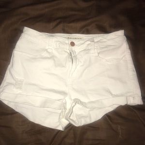 High wasted White Shorts
